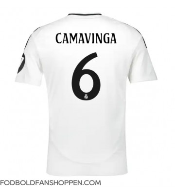 Real Madrid Eduardo Camavinga #6 Hjemmebanetrøje 2024-25 Kortærmet